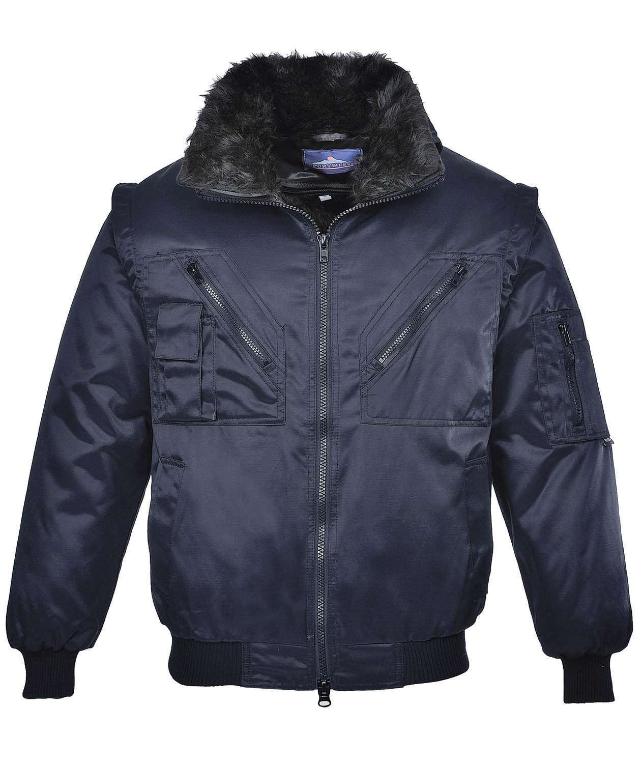Portwest 4-i-1 pilotjacka, Marinbl&aring;