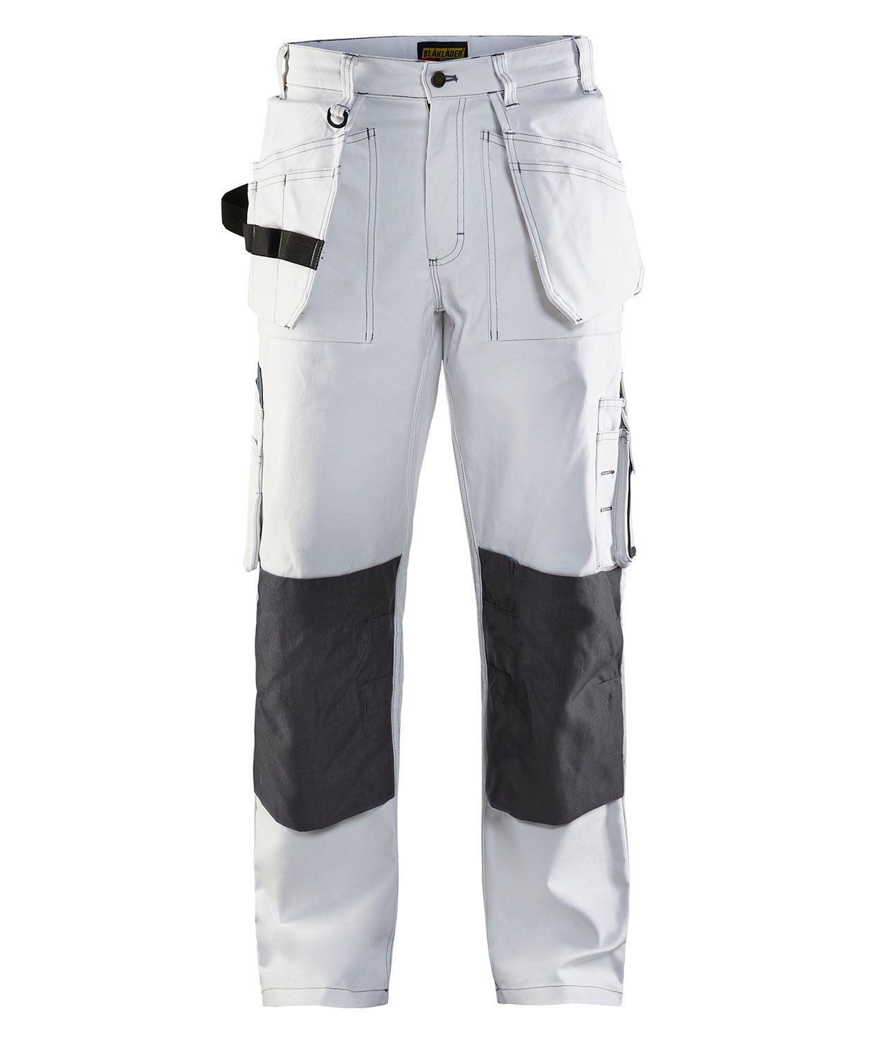 Bl&aring;kl&auml;der h&aring;ndv&aelig;rkerbukser, Hvid/Gr&aring;, large image number 0