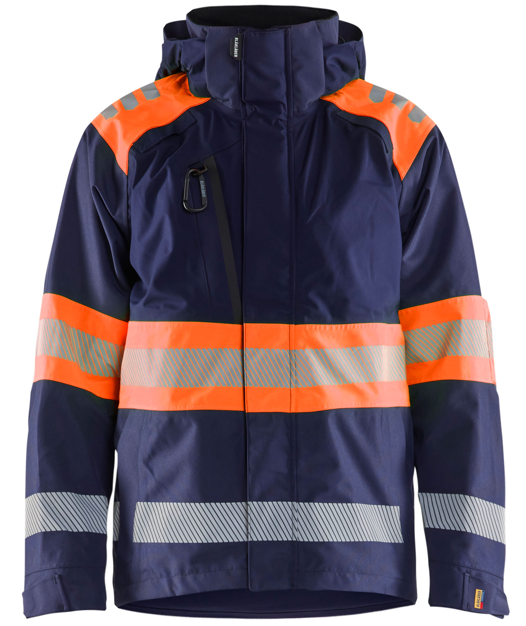 Bl&aring;kl&auml;der skalljakke, Marine/Hi-Vis Oransje, large image number 0
