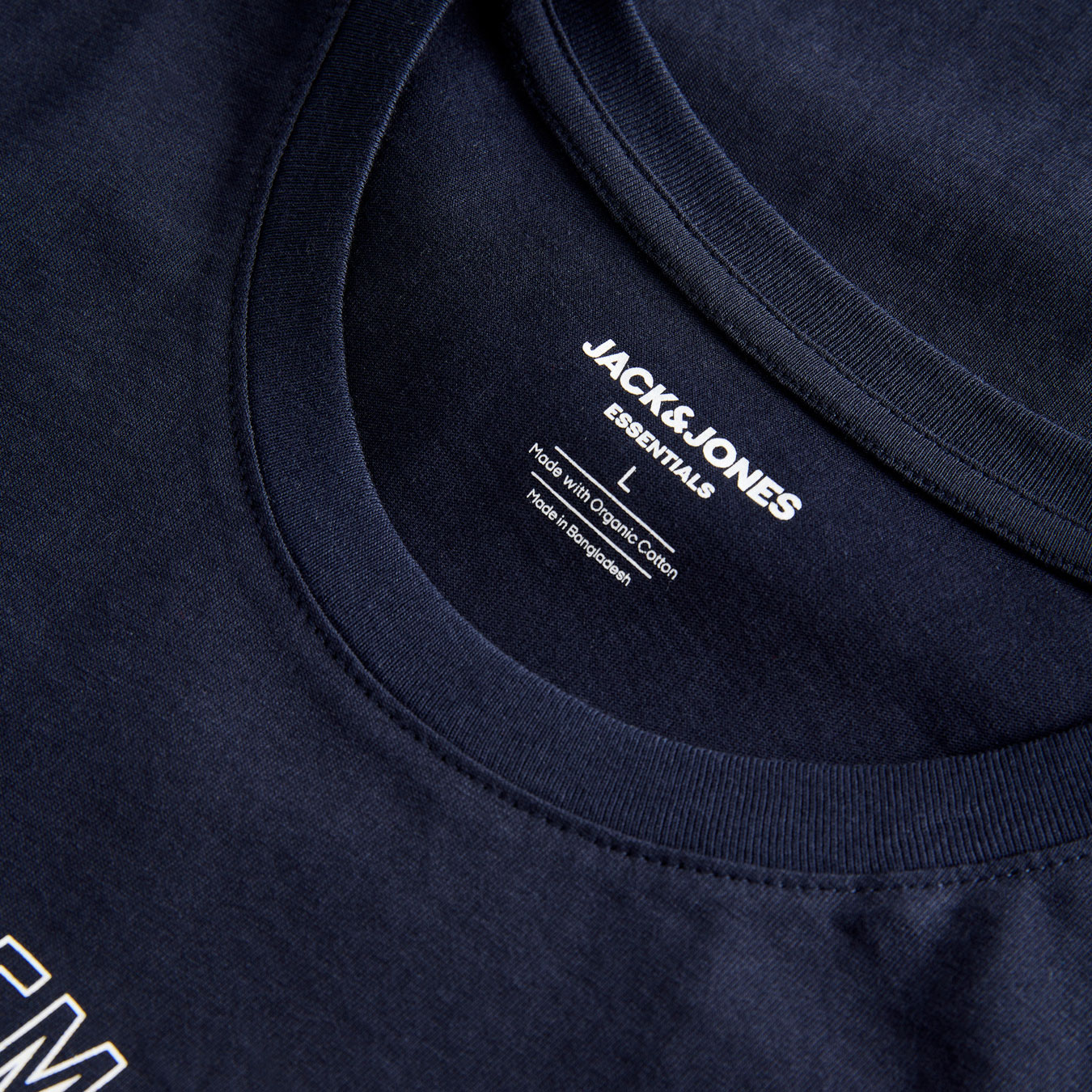 Jack & Jones Plus JJELOGO T-shirt, Navy Blazer, large image number 2