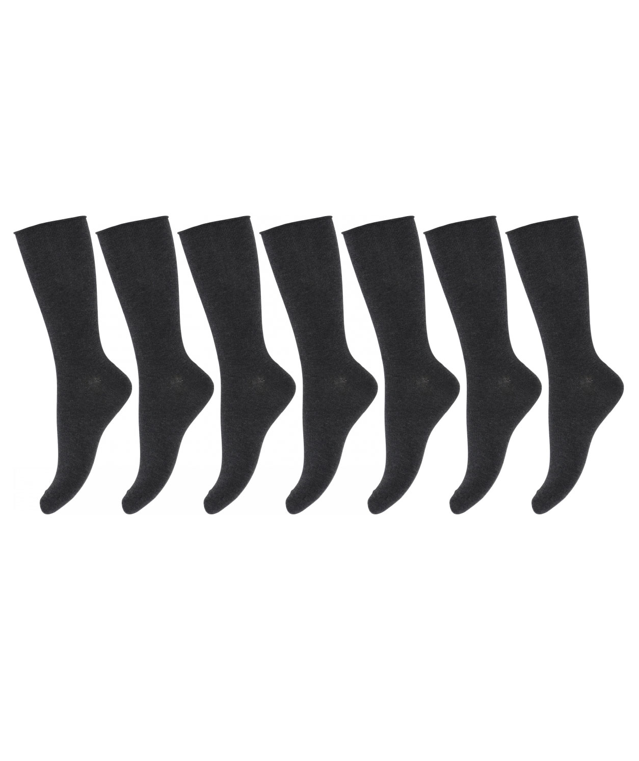 Decoy 7-pack damesokker, M&oslash;rkegr&aring;