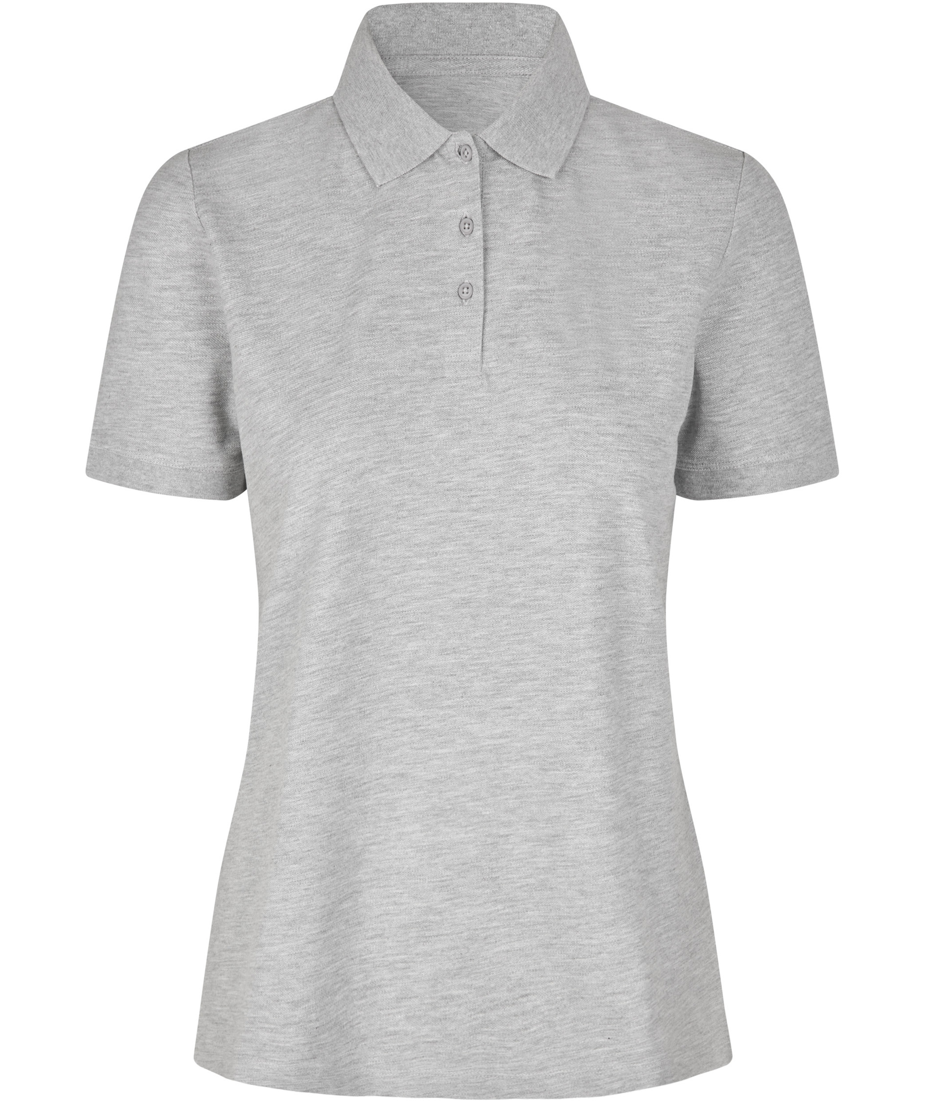 ID &oslash;kologisk dame polo T-shirt, Lys gr&aring; melange, Lys gr&aring; melange, swatch