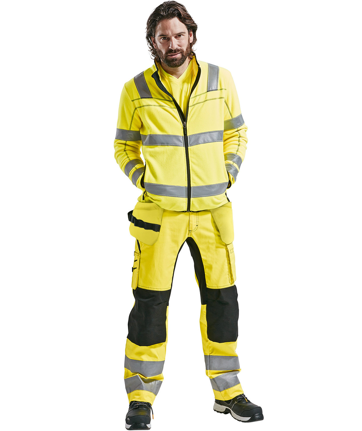 Bl&aring;kl&auml;der Microfleece-Jacke, Hi-Vis Gelb, large image number 1