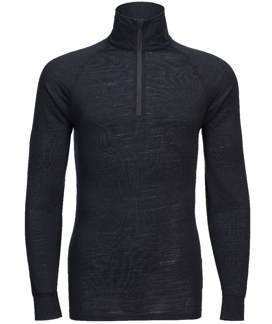 Portwest lang&aelig;rmet termoundertr&oslash;je med merinould, Sort