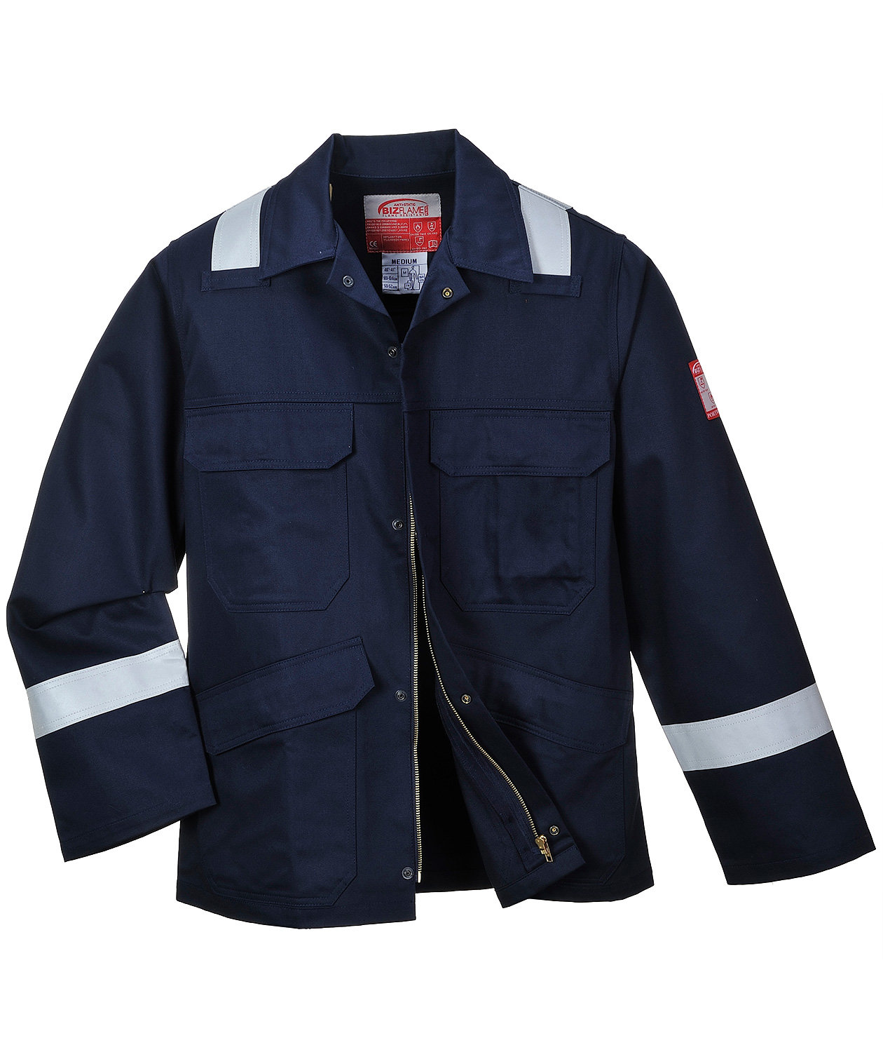 Portwest BizFlame Plus work jacket, Marine Blue, large image number 1