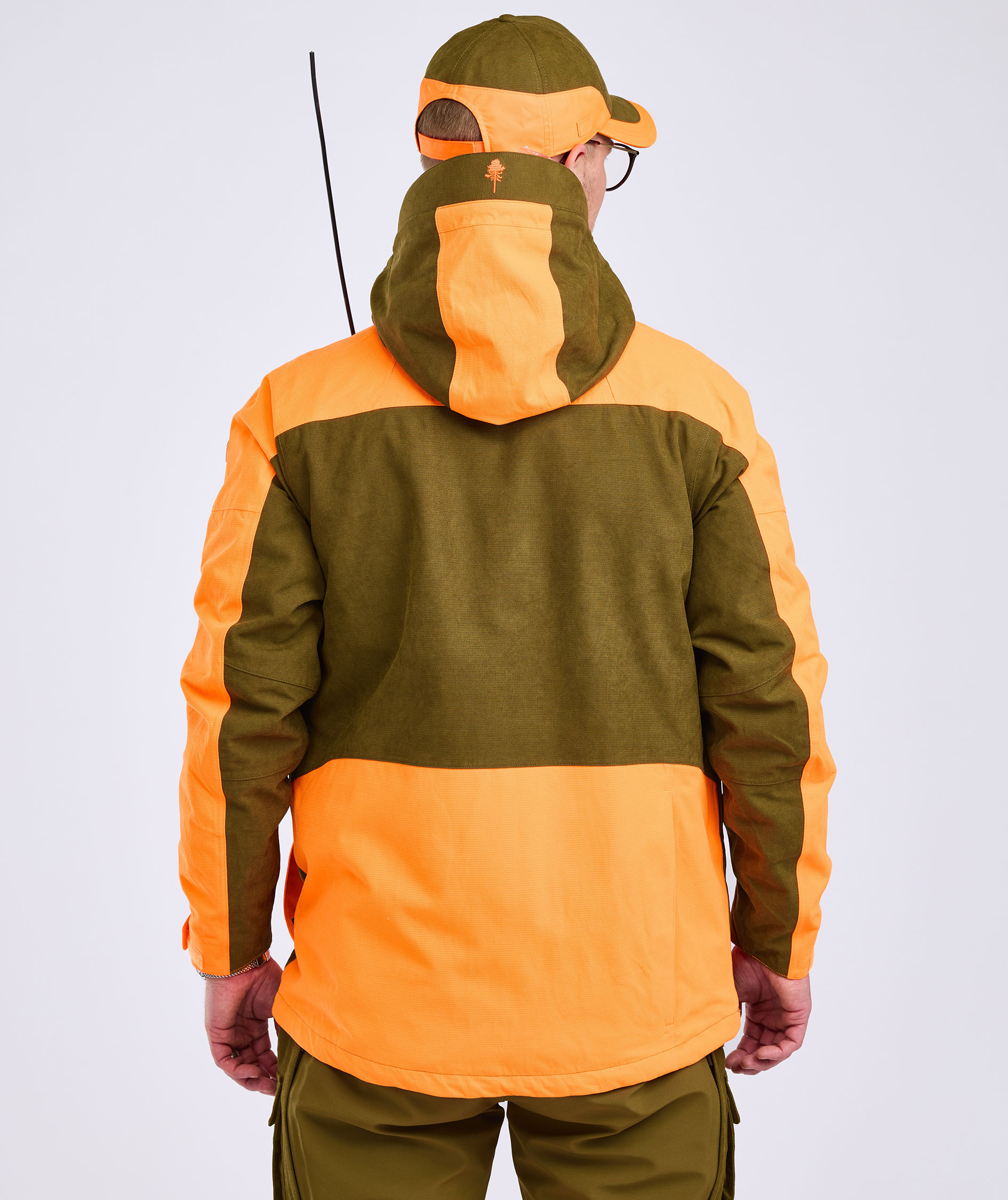 Pinewood Furudal Hunters hybrid stretch jakke, Olive Green/Orange, large image number 3