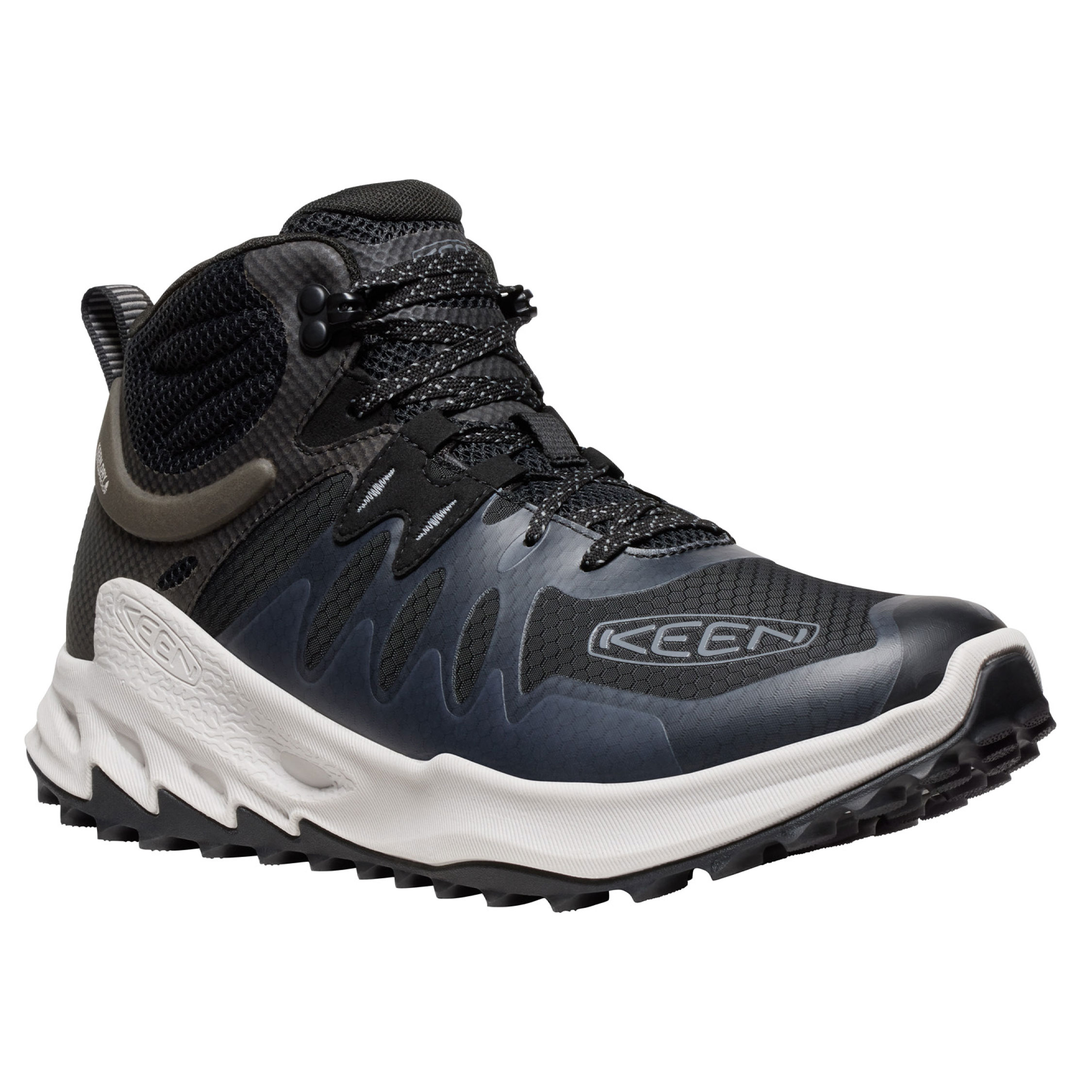 Keen Zionic Mid WP hiking boots, Black/Steel Grey, large image number 4