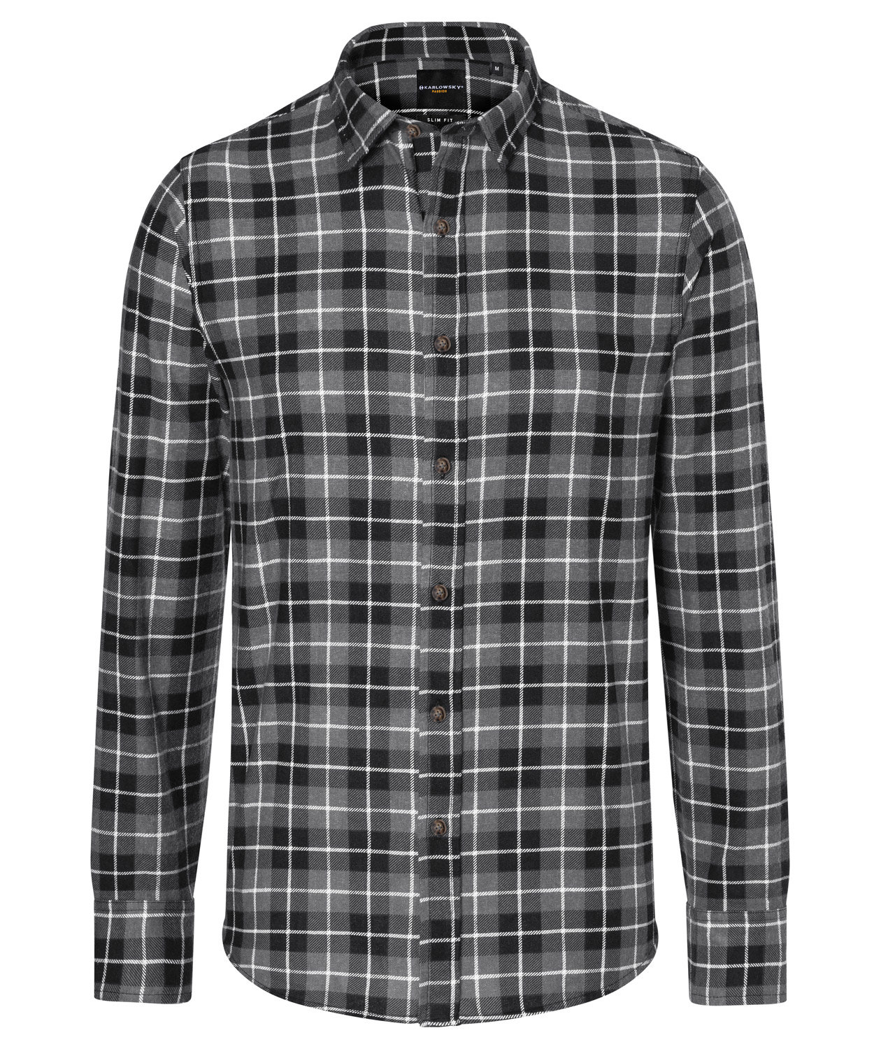 Karlowsky Flair Urban-Style Slim fit shirt, Black