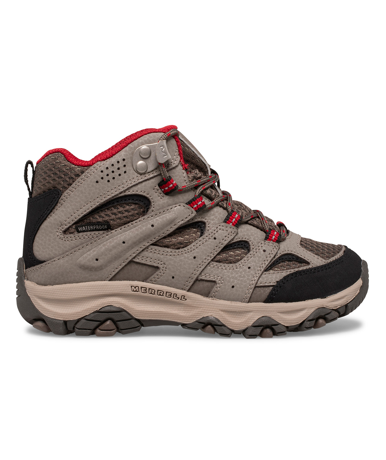 Merrell Moab 3 Mid WTRPF Altitude st&oslash;vletter till barn, Light Taupe, large image number 1