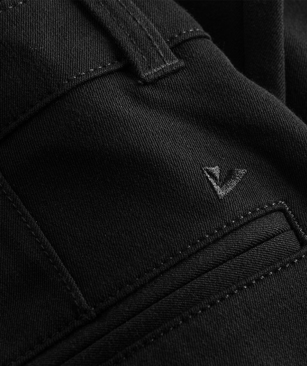 NewTurn stretch regular fit dame chinos, Sort, large image number 4