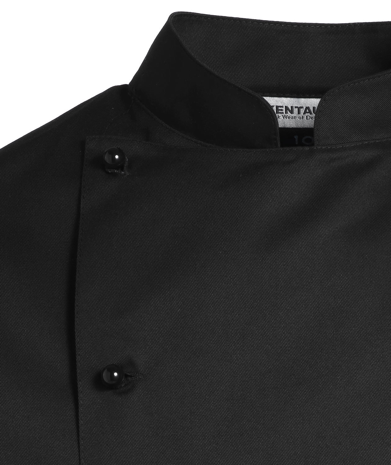 Kentaur chefs jacket without buttons, Black, large image number 1
