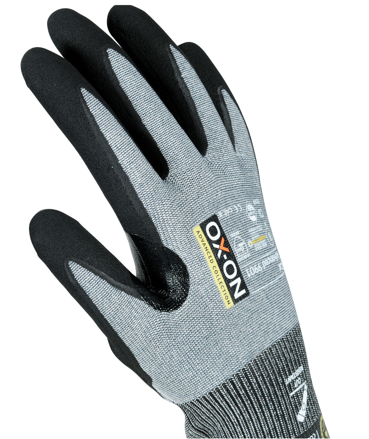 OX-ON Cut Advanced 9901 sk&auml;rskyddshandskar cut D, Gr&aring;/Svart