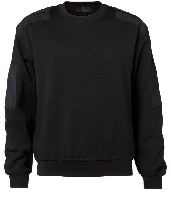 CC55 Oslo tr&ouml;ja med med rund hals, Svart