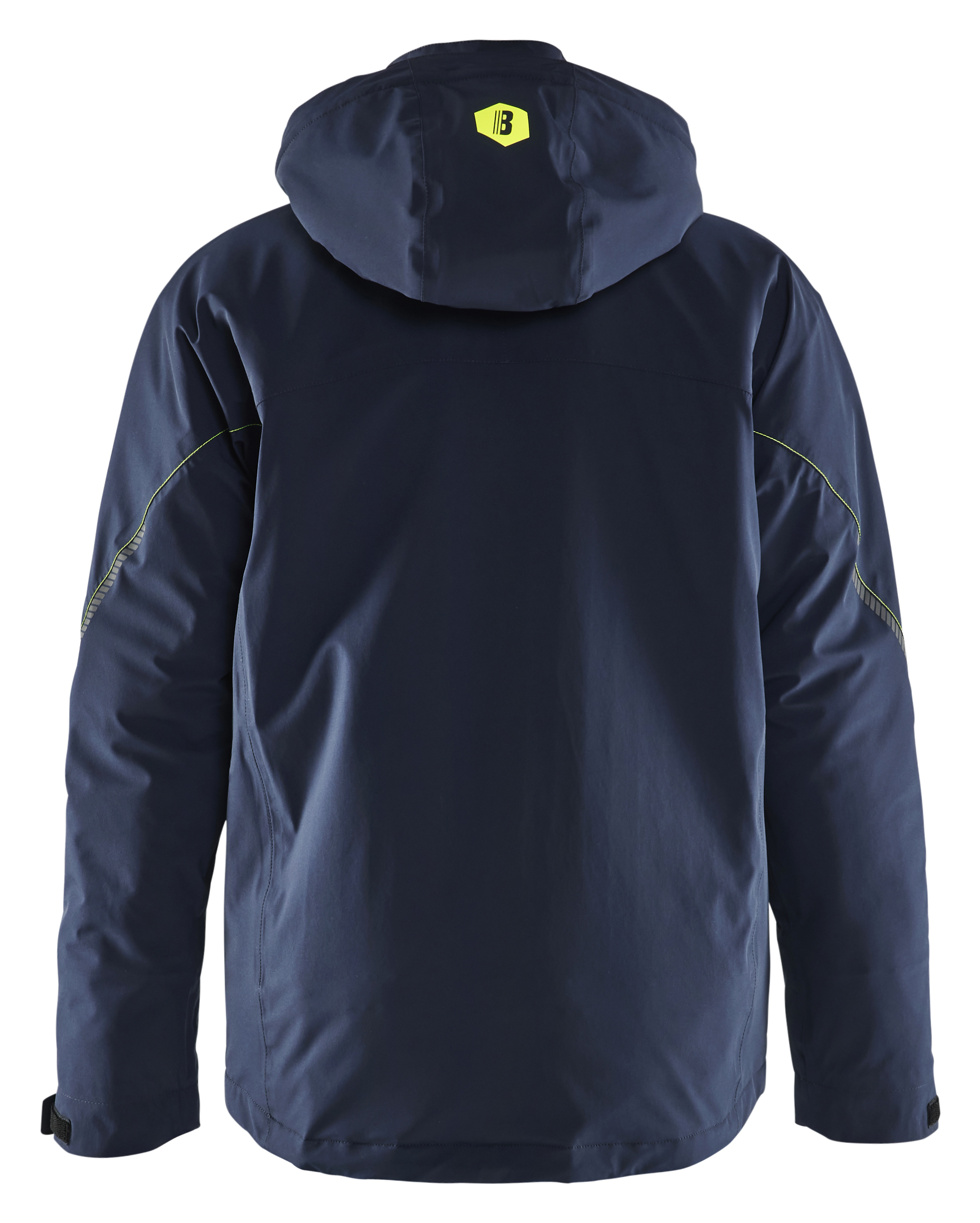 Bl&aring;kl&auml;der winter jacket full stretch, Dark Marine/Hi-Vis Yellow