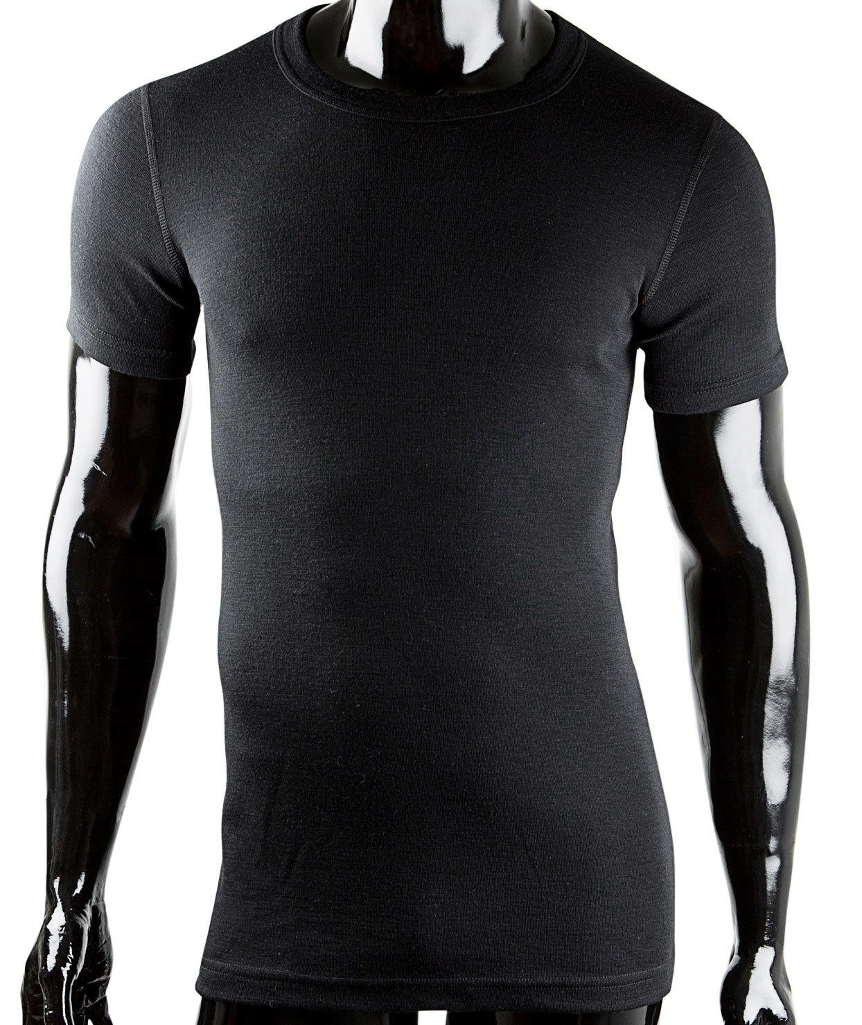 Klazig Thermo Unterhemd mit Merinowolle, Schwarz