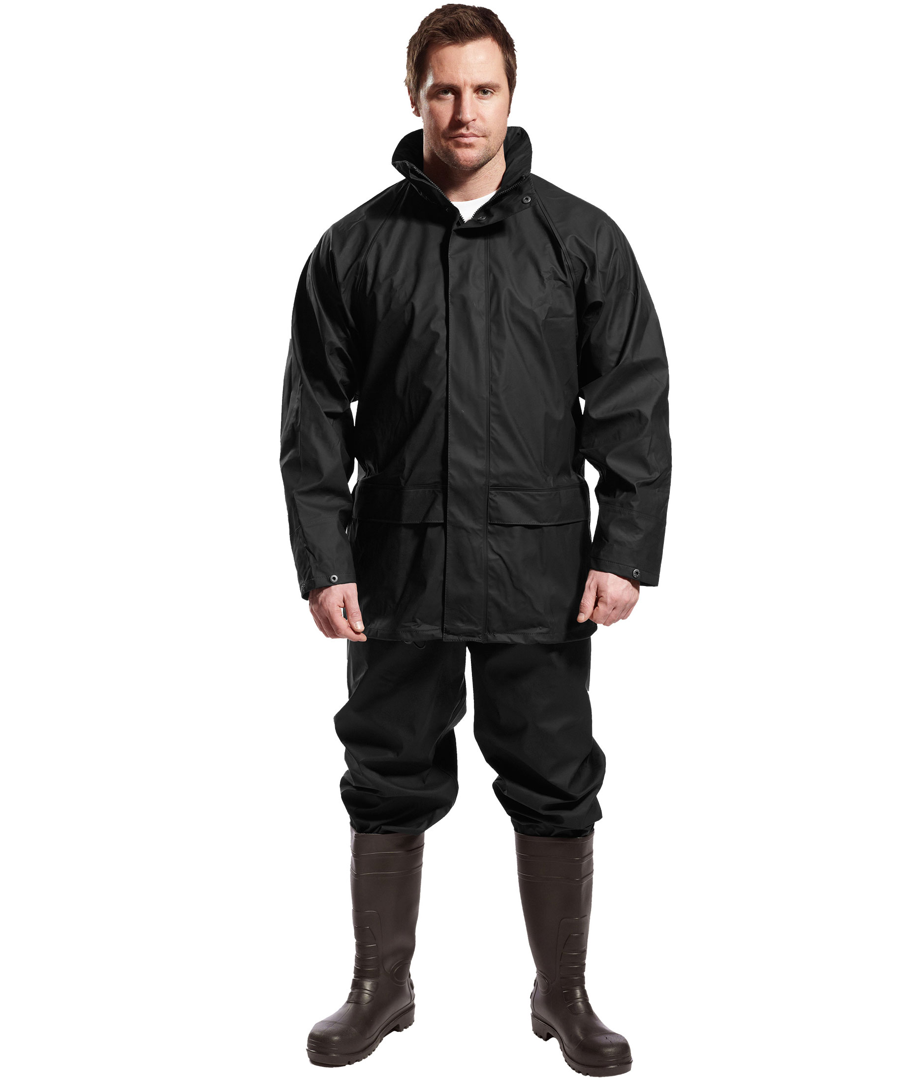 Portwest Sealtex Classic Regenjacke, Schwarz, large image number 1