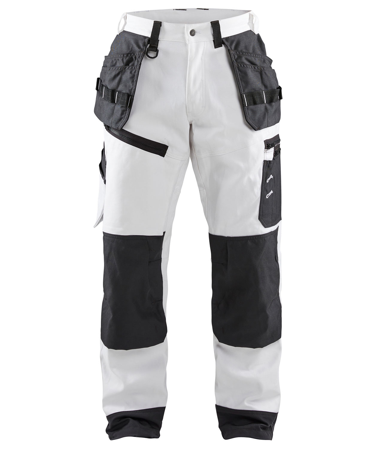 Bl&aring;kl&auml;der X1500 h&aring;ndv&aelig;rkerbukser, Hvid/m&oslash;rk gr&aring;