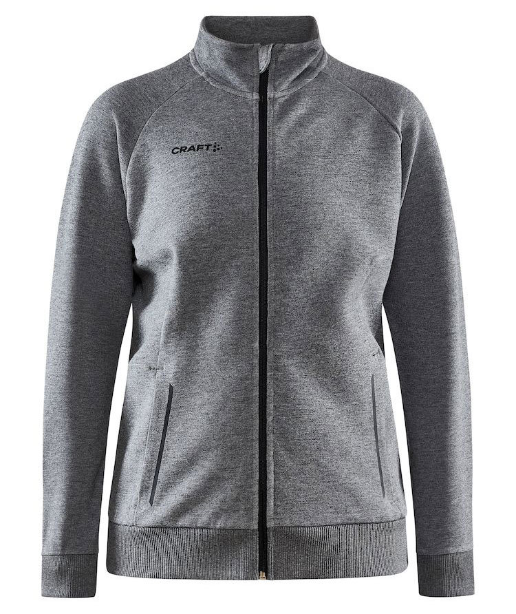 Craft Core Soul Full Zip Damen Sweatjacke, Dark Grey Melange, Dark Grey Melange, swatch
