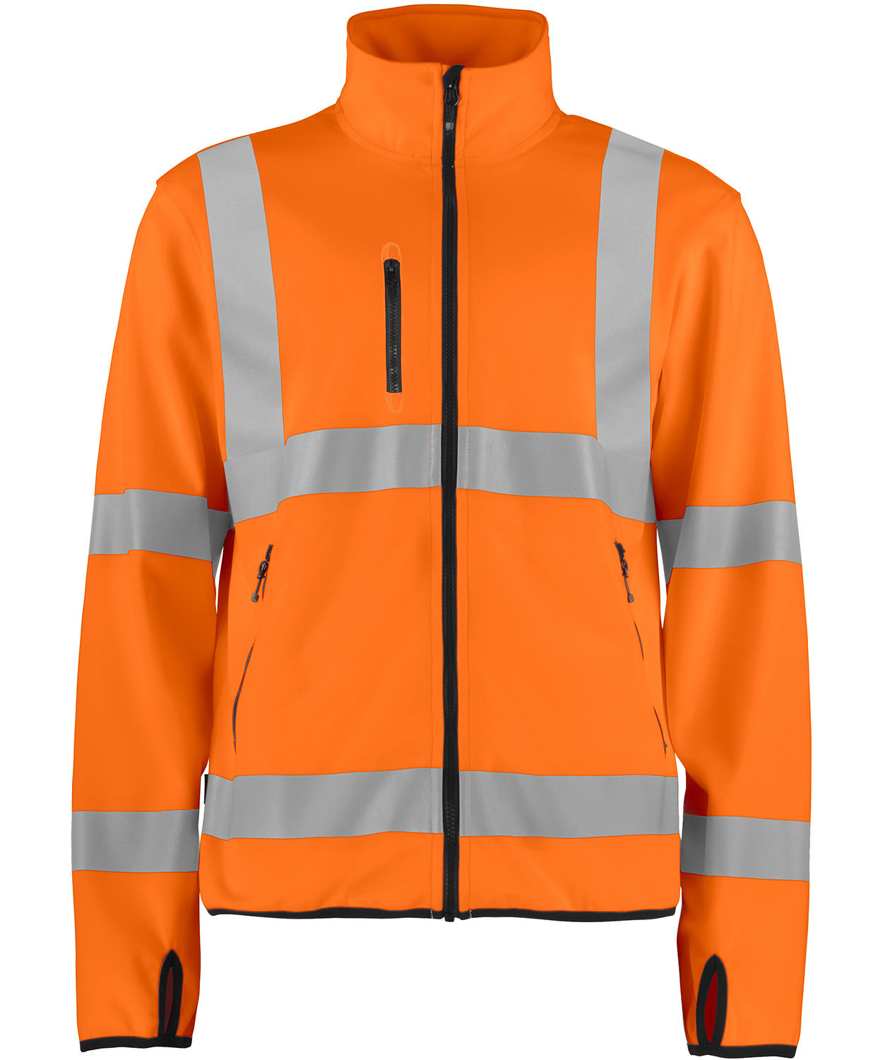 ProJob softshell jacket 6105, Hi-Vis Orange/Black