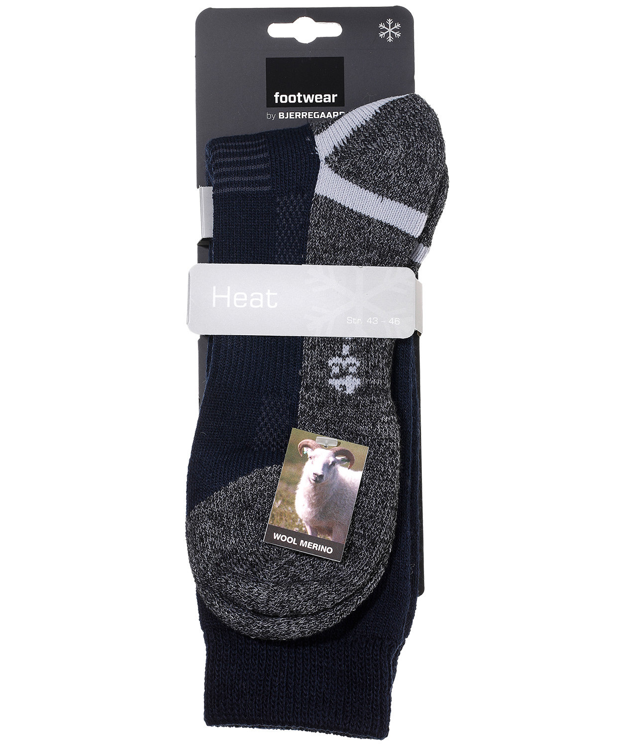 Bjerregaard Heat vintersokker/sokker, M&oslash;rk Marine, large image number 1