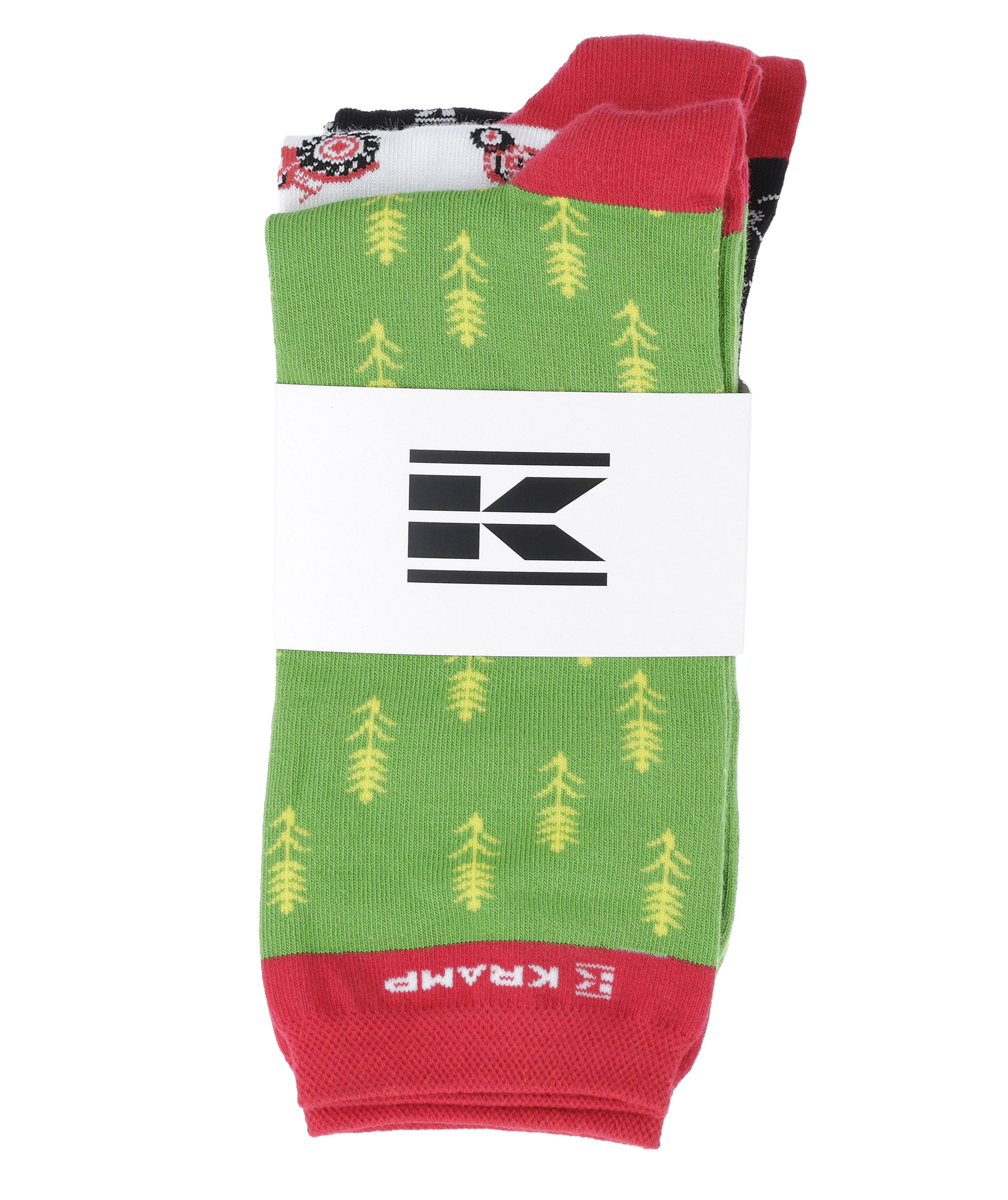 Kramp Fun 3-pak str&oslash;mper, Flerfarget