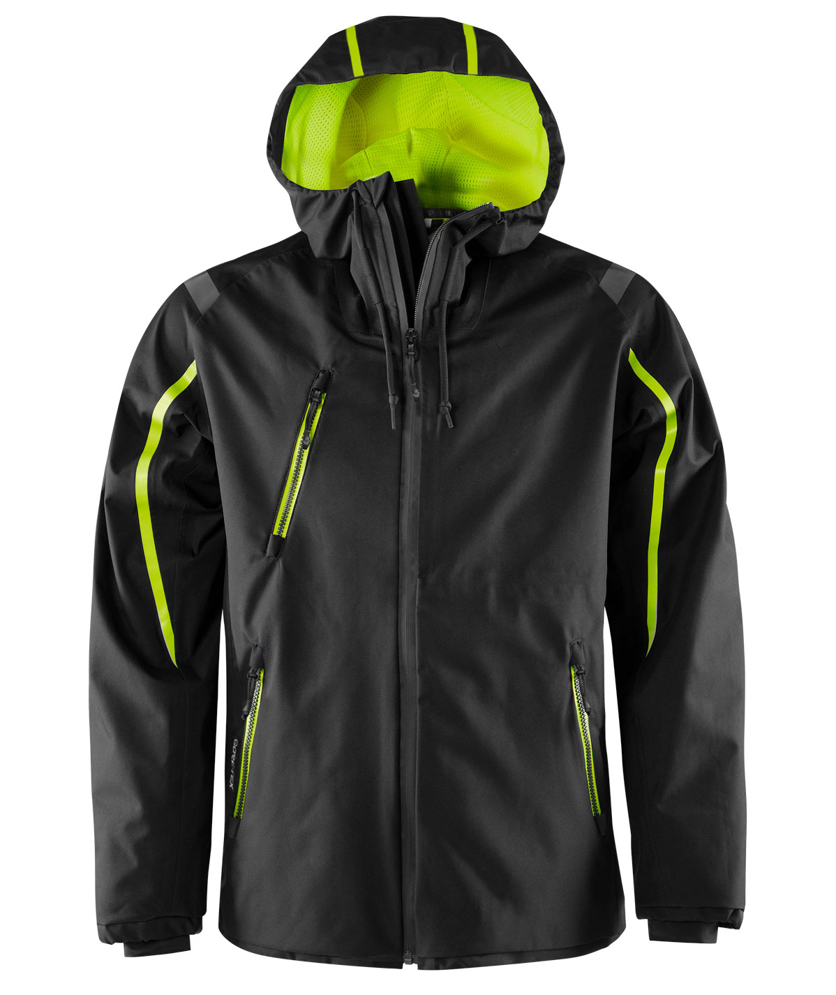 Fristads Gore-Tex&reg; shell jacket 4864 GXP, Black/Hi-Vis Yellow, large image number 0