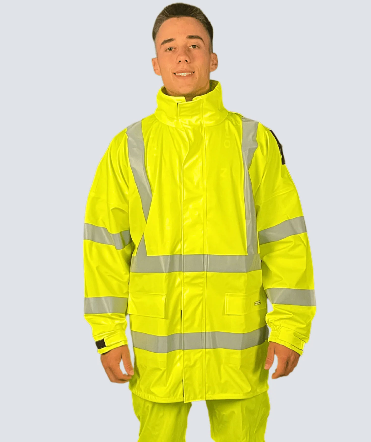 Ocean Beacon Comfort regnjakke, Hi-Vis&nbsp;Gul, large image number 1