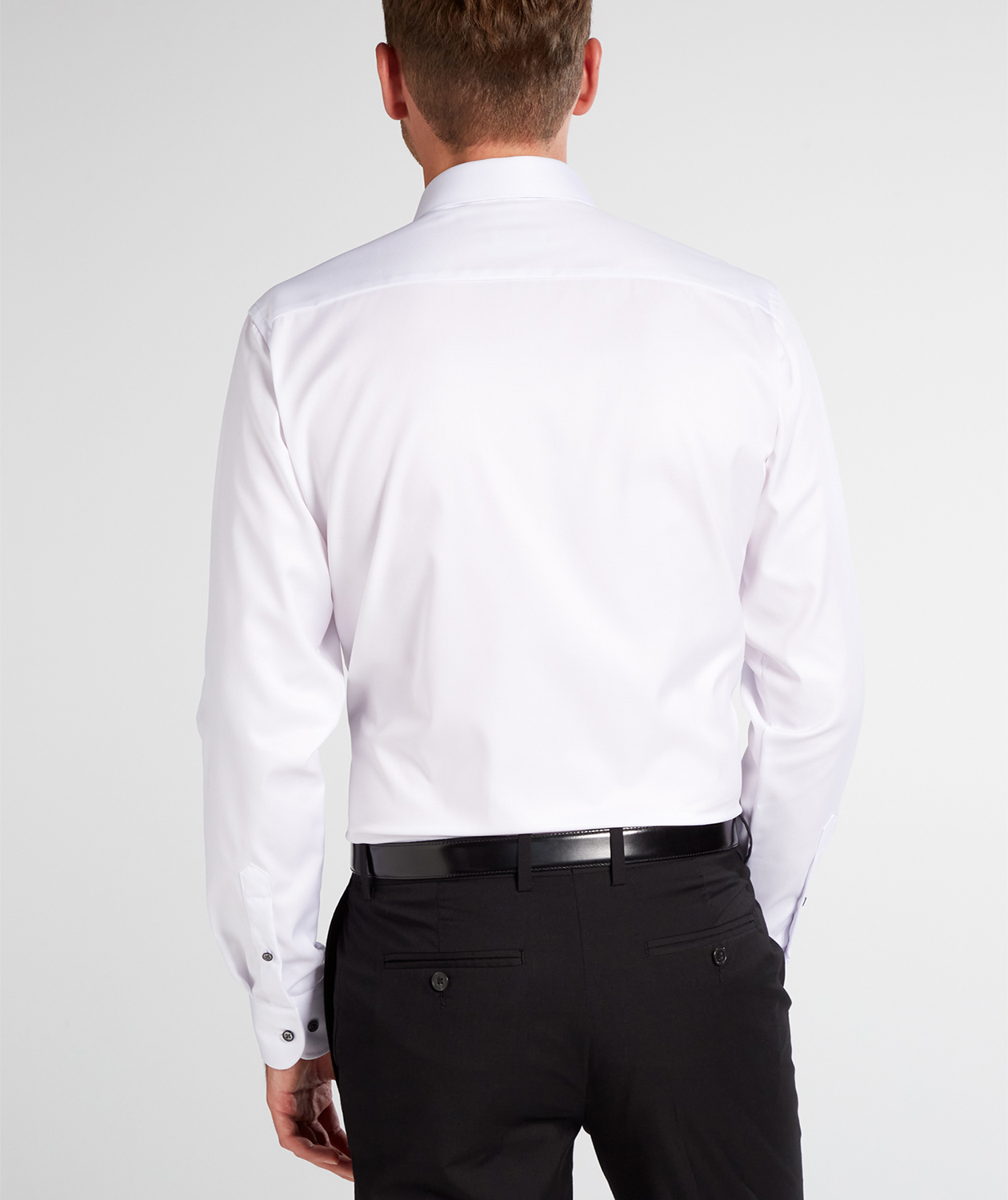 Eterna Cover Slim fit Hemd mit Kontrastfarben, White, large image number 2