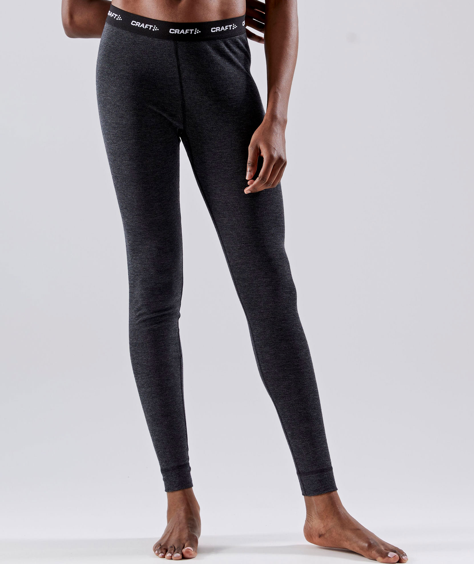 Craft Core Damen Baselayer-set mit Merinowolle, Schwarz melange, large image number 6