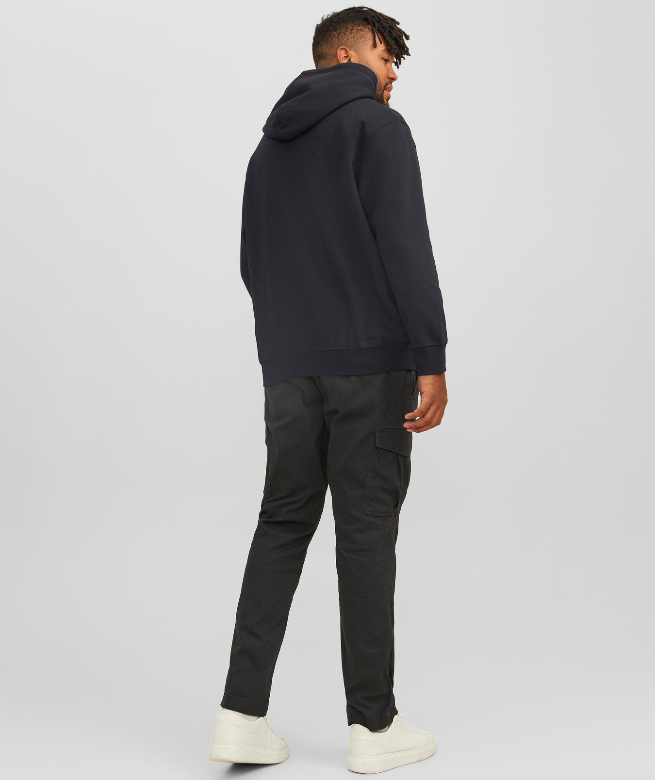 Jack & Jones Plus JJESTAR hoodie, Dark navy, large image number 2