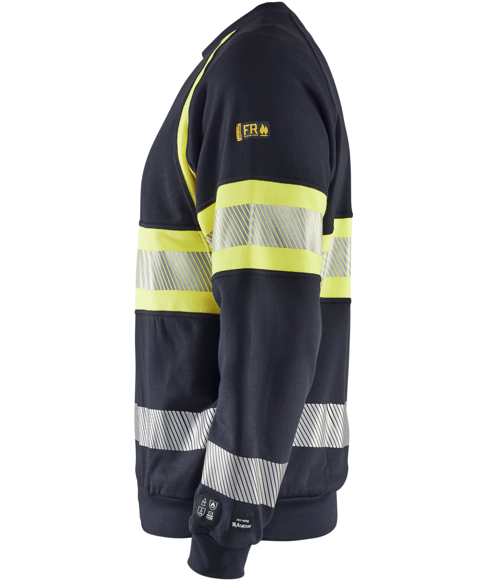 Bl&aring;kl&auml;der&nbsp;Multinorm sweatshirt, Marin/Hi-Vis gul, large image number 3