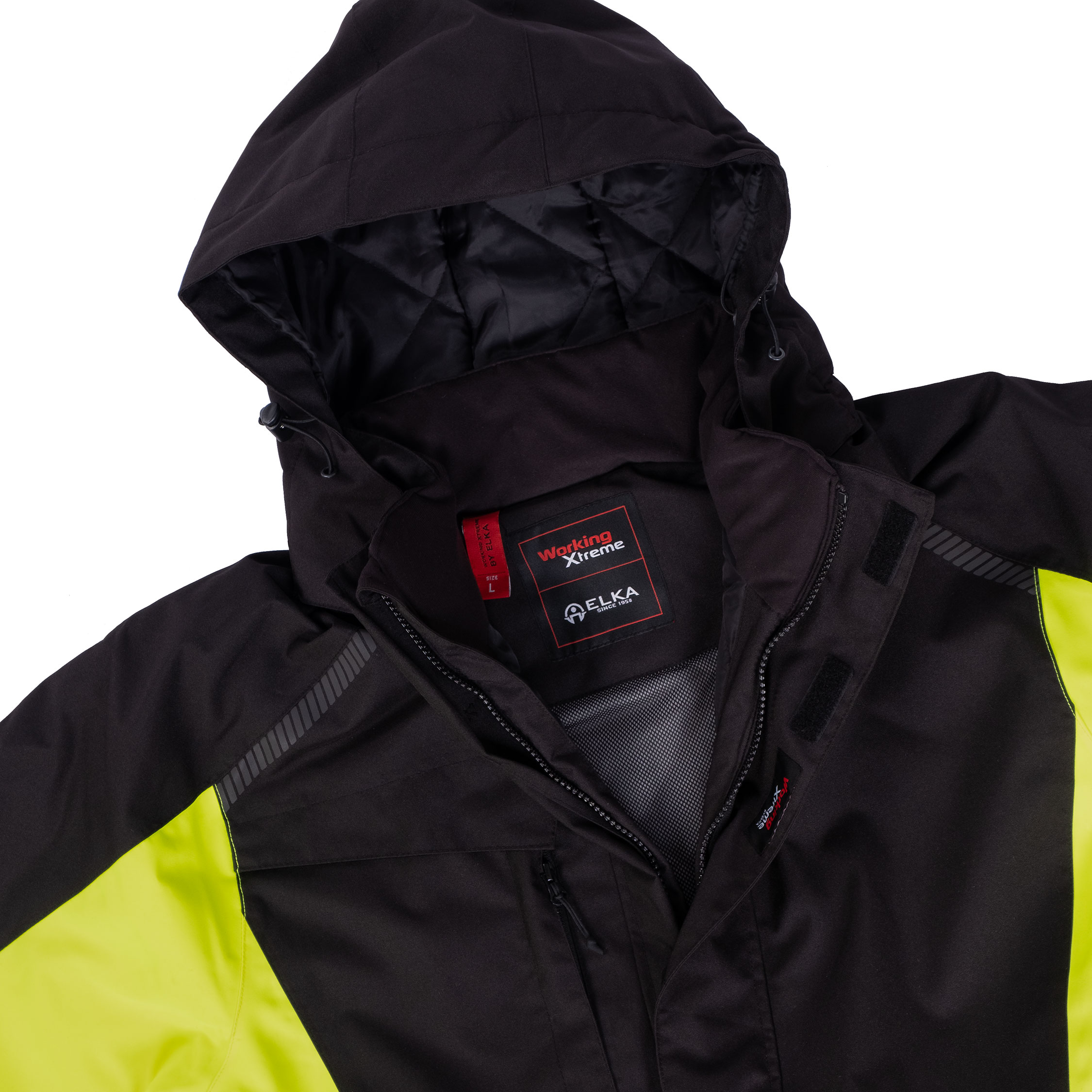 ELKA Working Xtreme vinterkjeledress, Svart/Gul, large image number 2