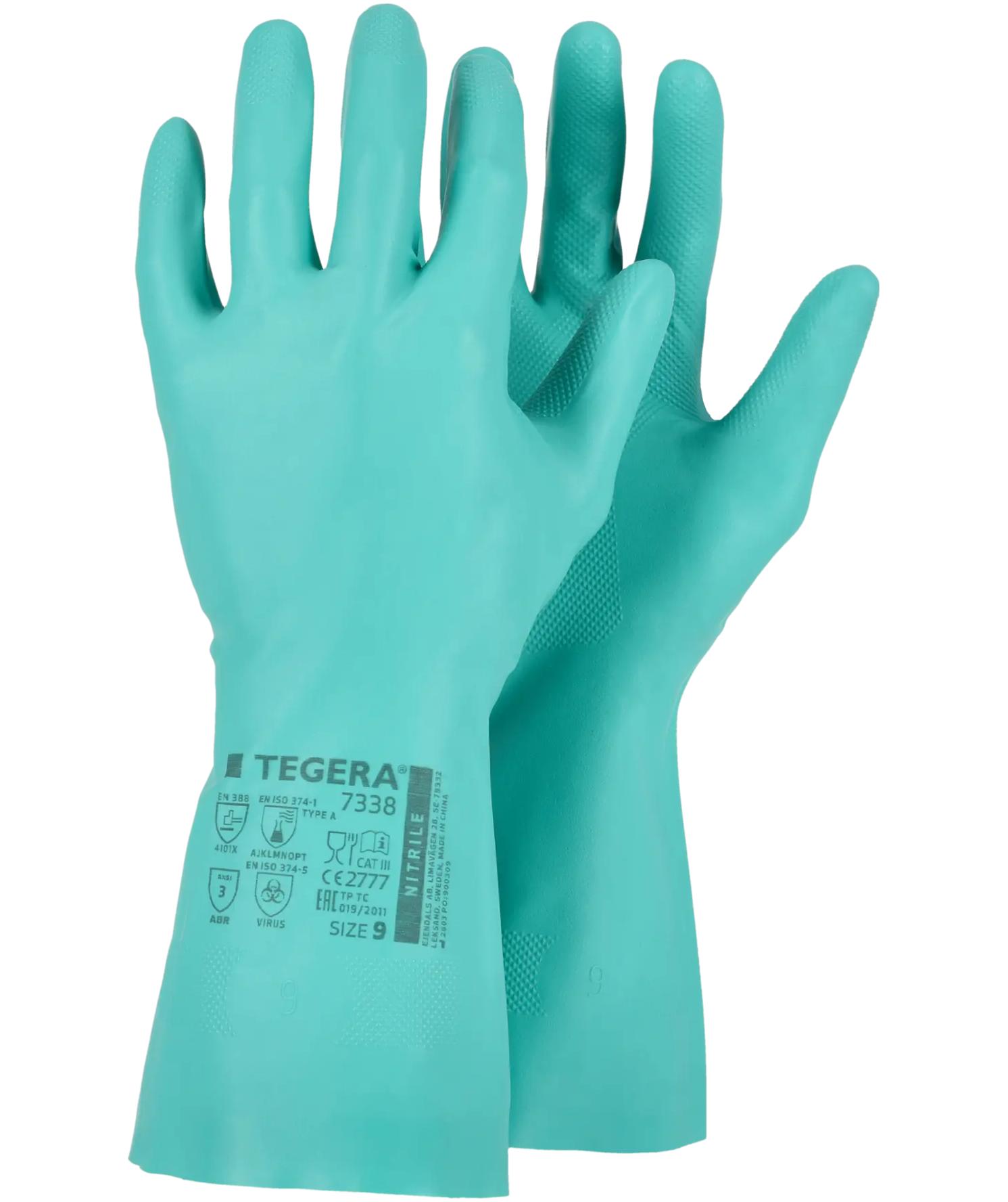Tegera 7338 Chemforce Chemikalienschutzhandschuhe, Gr&uuml;n, large image number 4