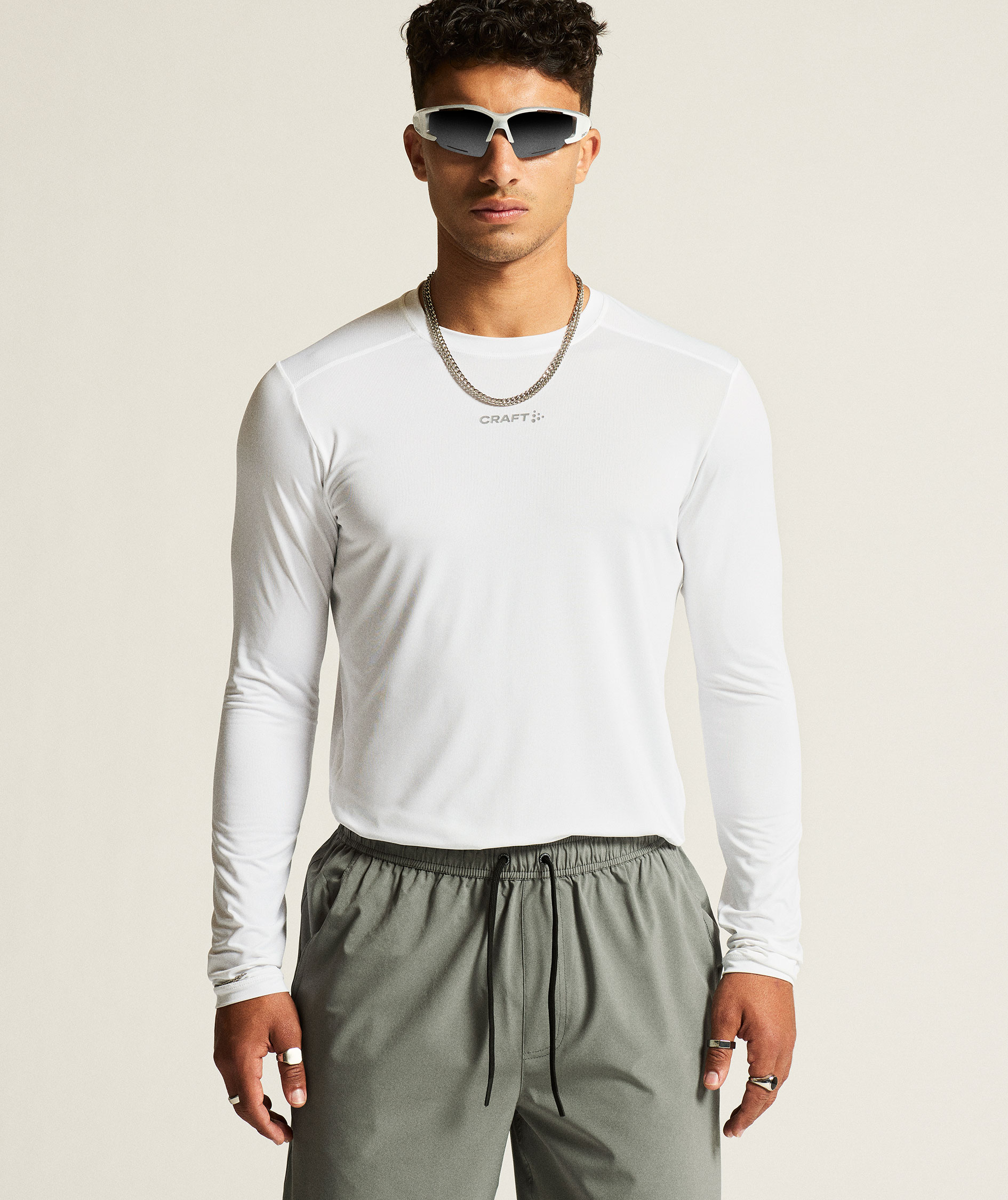 Craft ADV Essence l&aring;ng&auml;rmad T-shirt, White