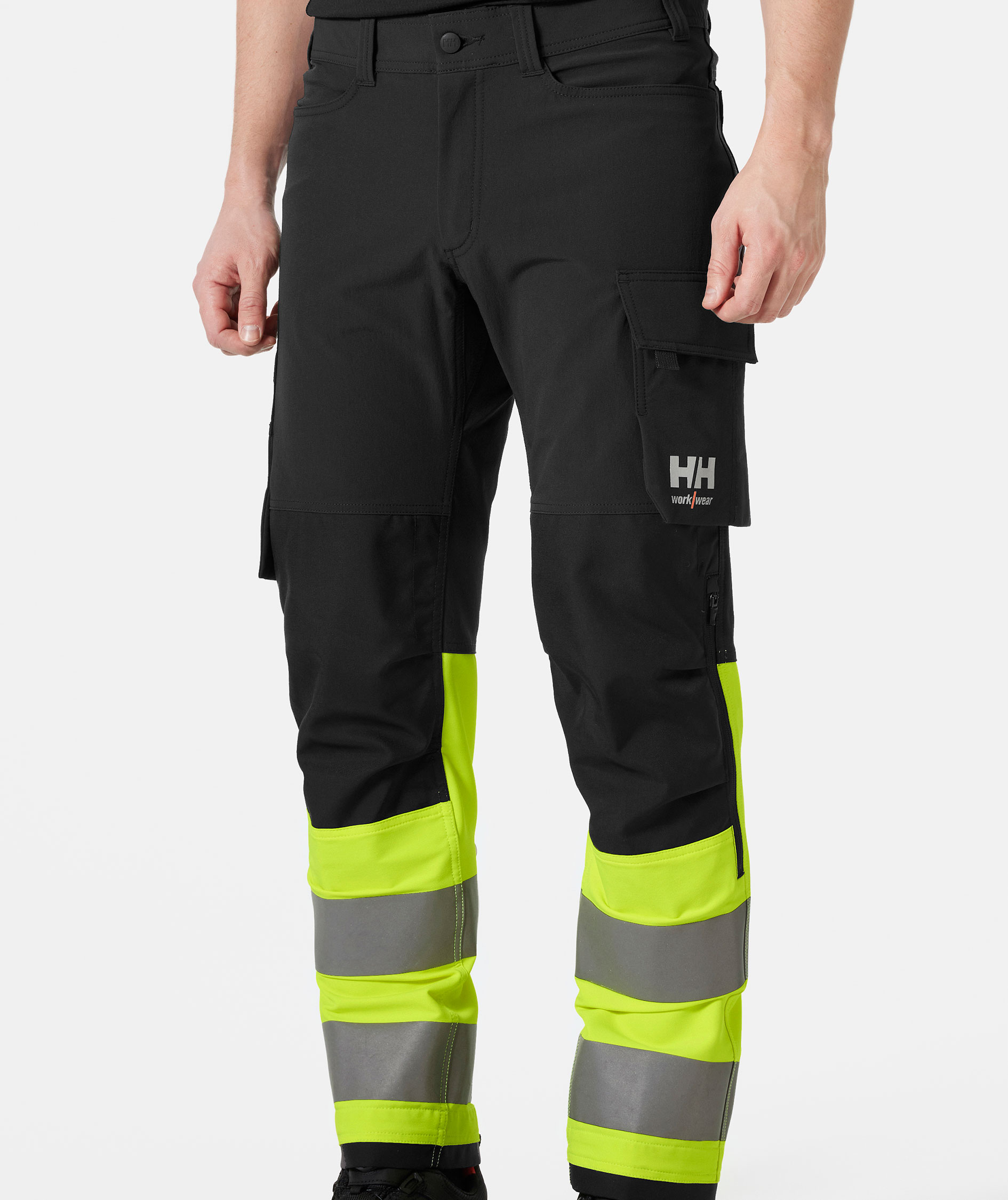 Helly Hansen Alna 4X arbetsbyxa full stretch, Varsel Gul/Ebony, large image number 1