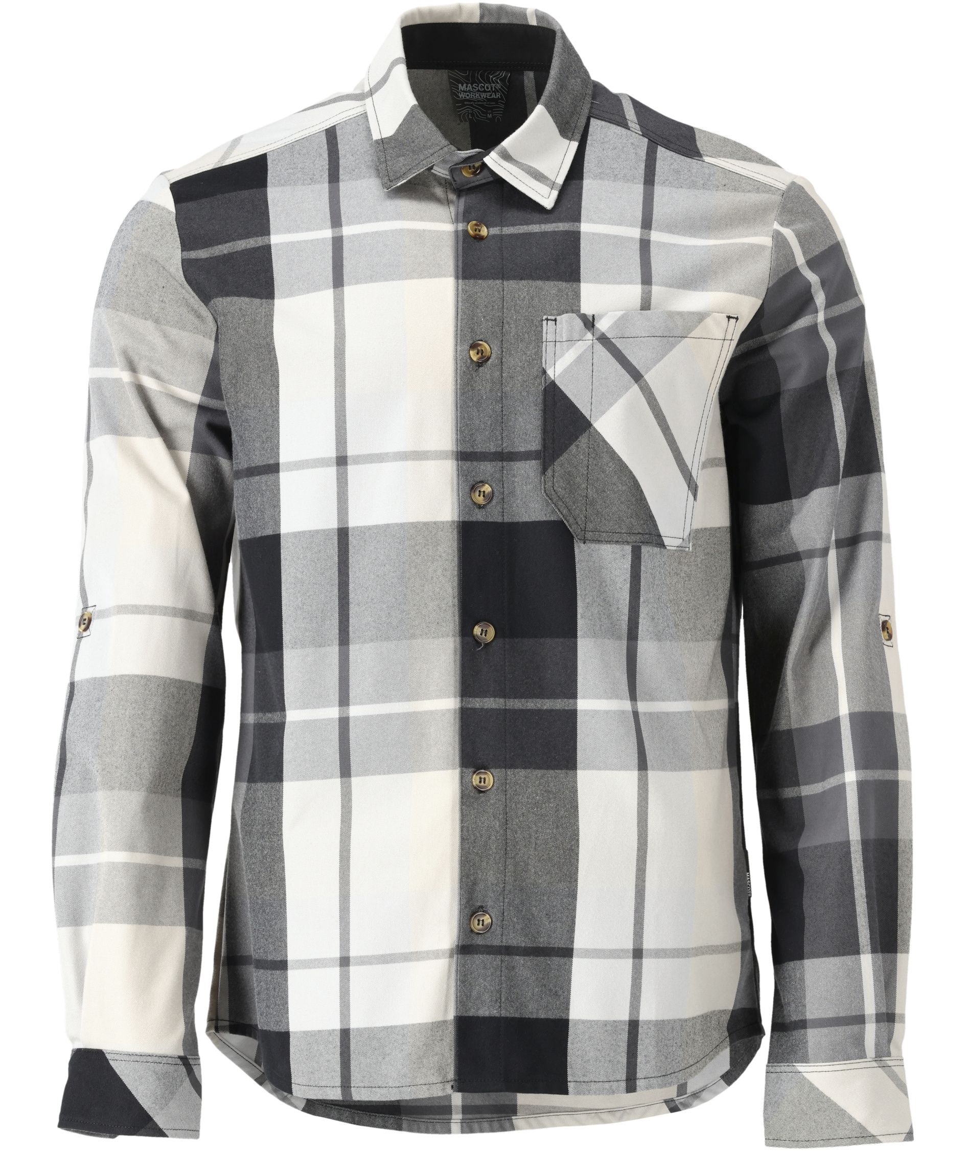 Mascot Customized flannelskjorte, Stein gr&aring;, Stein gr&aring;, swatch