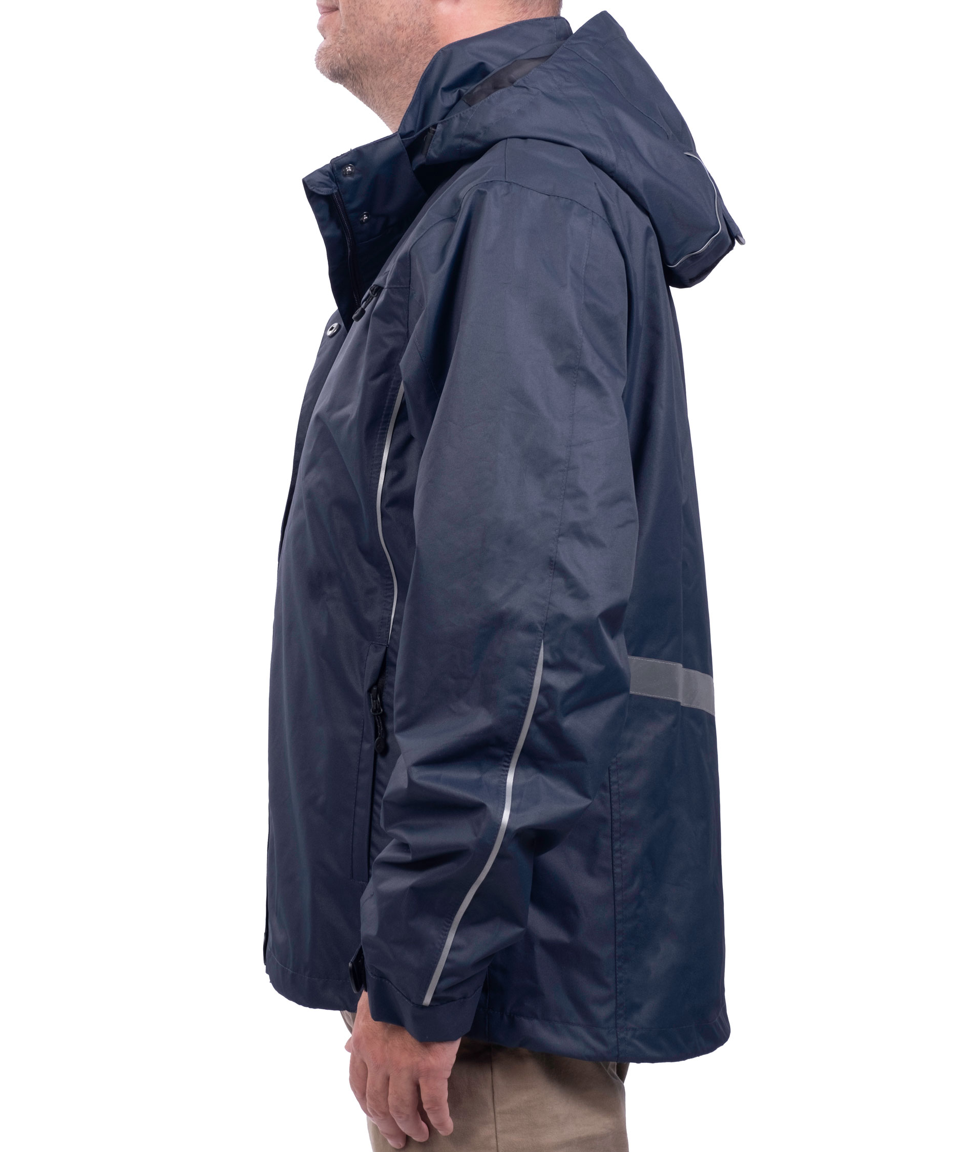 Pitch Stone Active-Pro Zip-in rain jacket, Navy, large image number 6