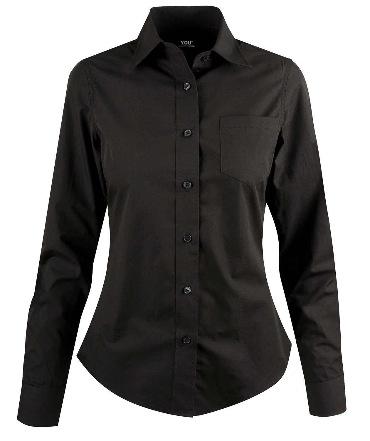 YOU Helena poplinskjorta dam, Svart