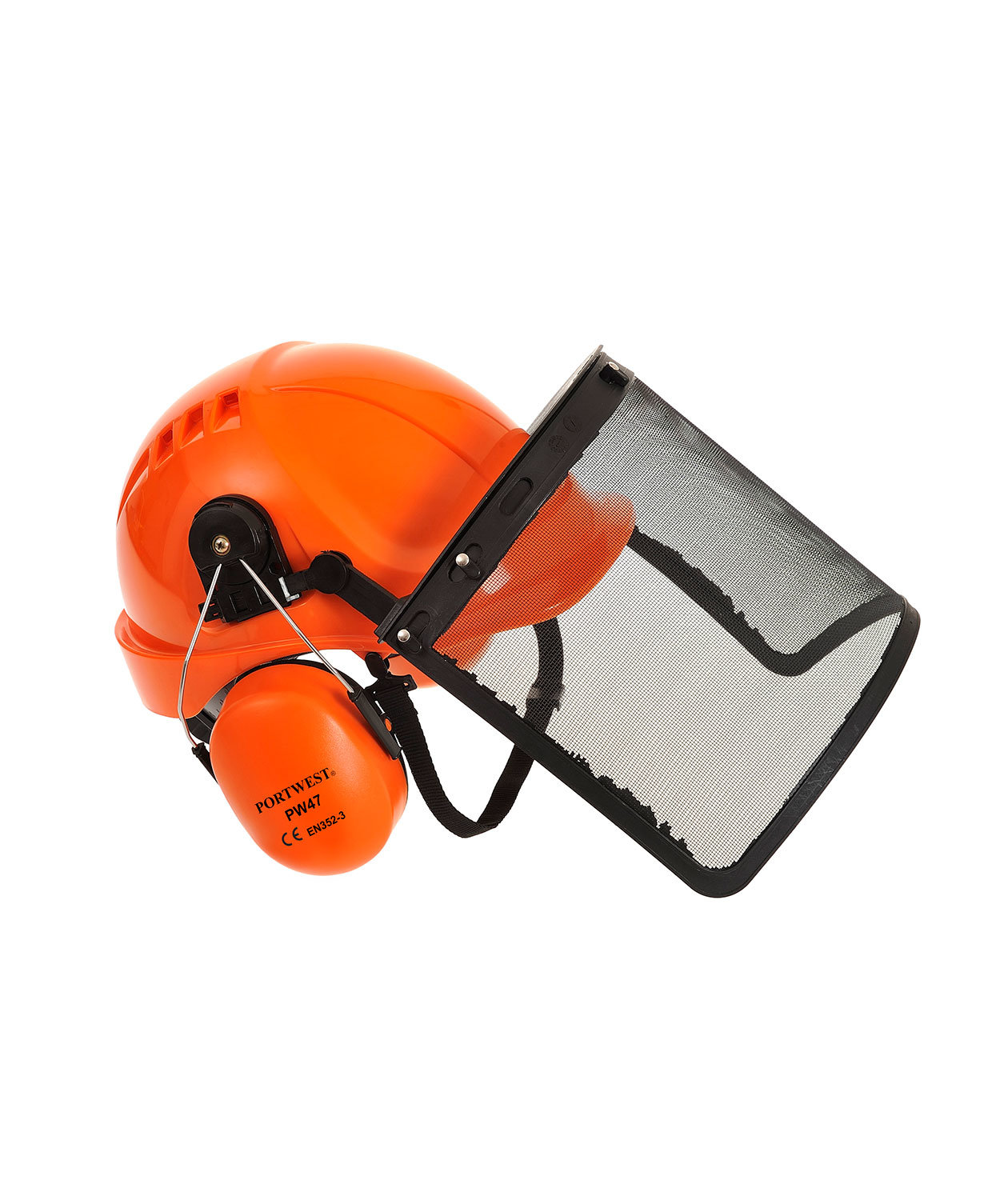 Portwest PW98 k&aelig;desavs-hjelme s&aelig;t, Orange