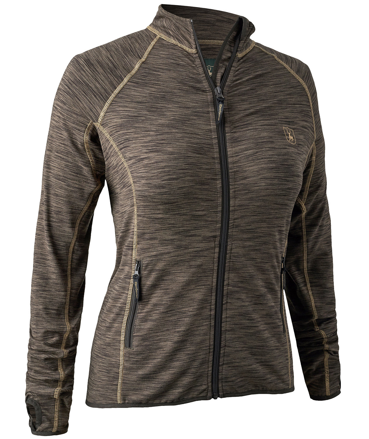 Deerhunter Lady Insulated vadderad fleecetr&ouml;ja dam, Brown Melange