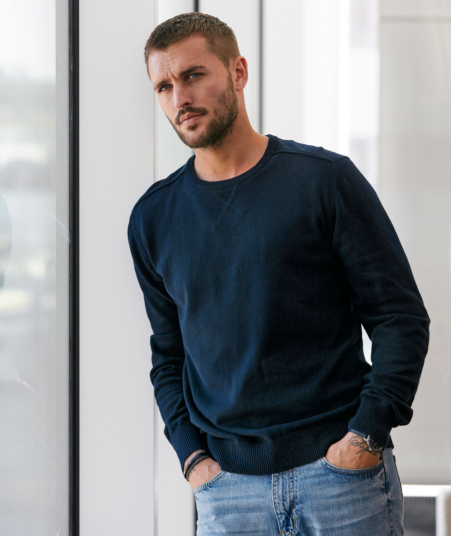 South West fitzroy Strickpullover, Dark navy