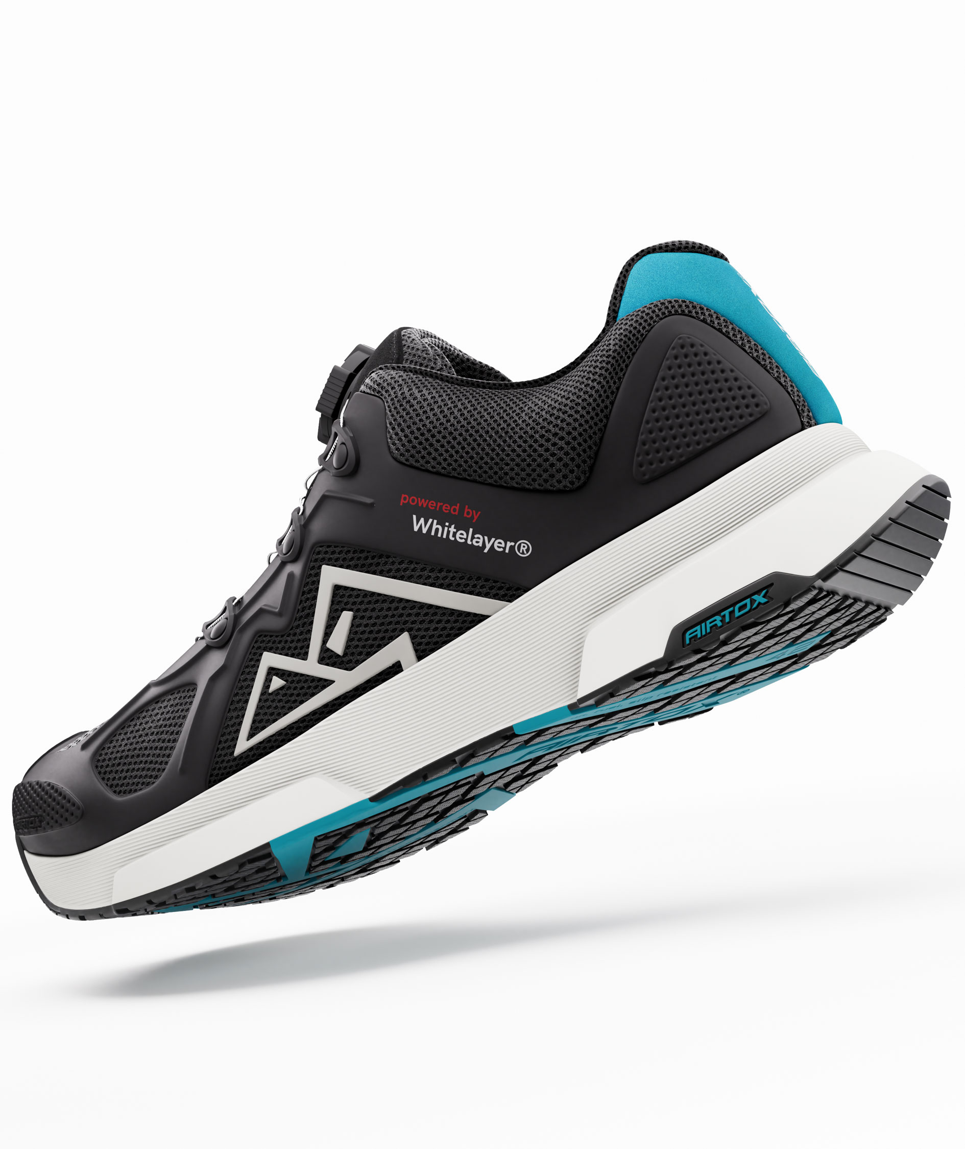 Airtox FM11 safety shoes S1P, Black/White, large image number 4