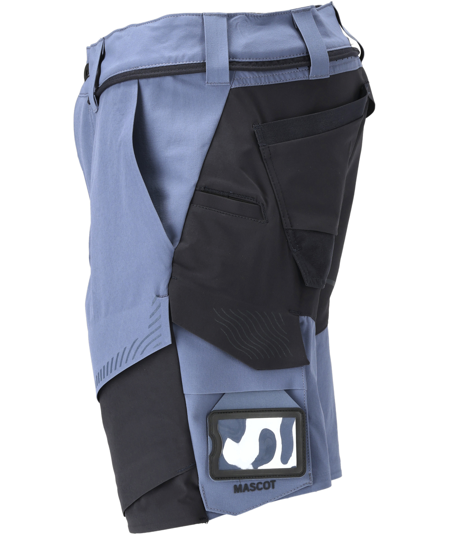 Mascot Customized arbeidsshorts full stretch, Stenbl&aring;/M&oslash;rk Marine, large image number 3