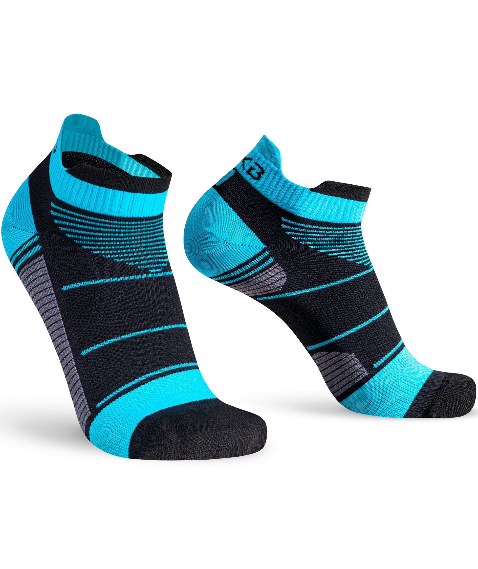 Oxyburn EvoSpeed Light ankelstr&oslash;mper, Black/Malibu