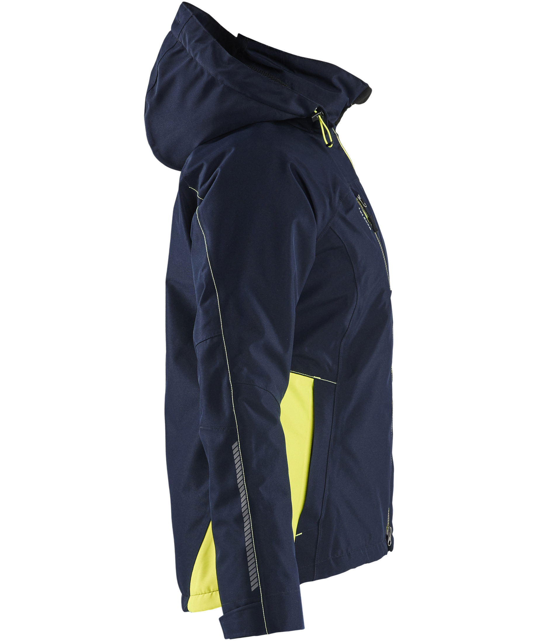Bl&aring;kl&auml;der Unite vinterjacka dam, M&ouml;rk Marinbl&aring;/Hi-Vis Gul, large image number 3