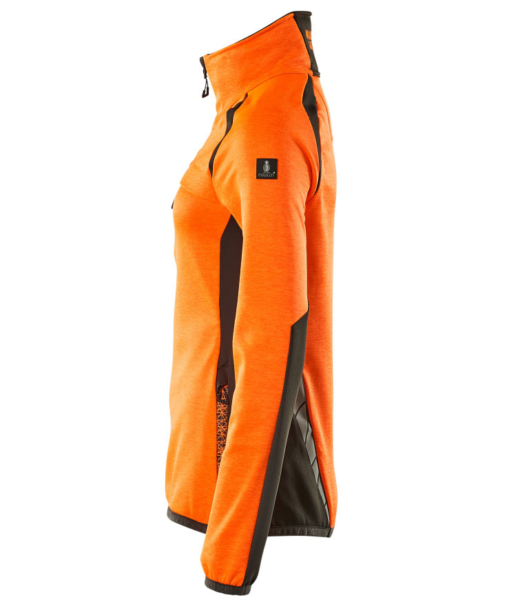 Mascot Accelerate Safe dame fleecetr&oslash;je, Hi-vis Orange/M&oslash;rk antracit, large image number 3