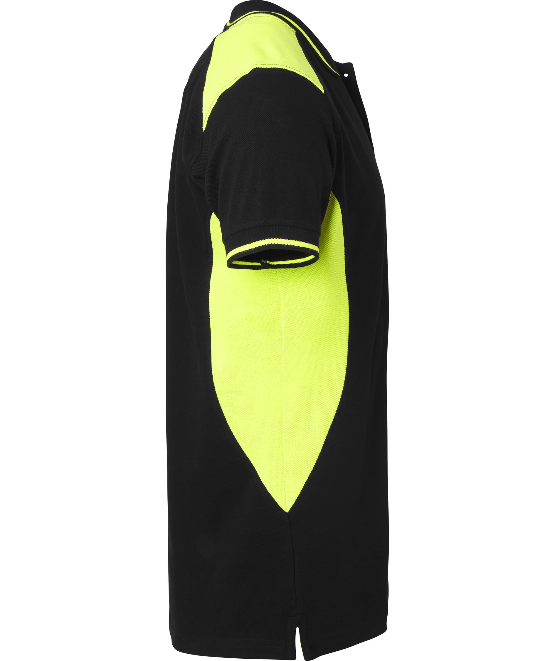 Top Swede polo shirt 213, Black/Hi-Vis Yellow, large image number 2