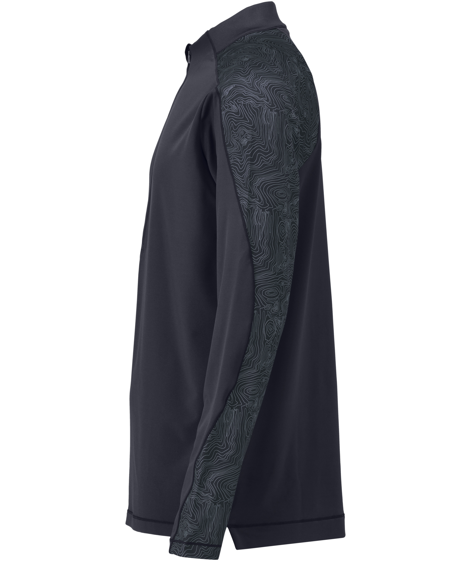 Mascot Customized half zip langermet T-skjorte, M&oslash;rk Marine, large image number 3