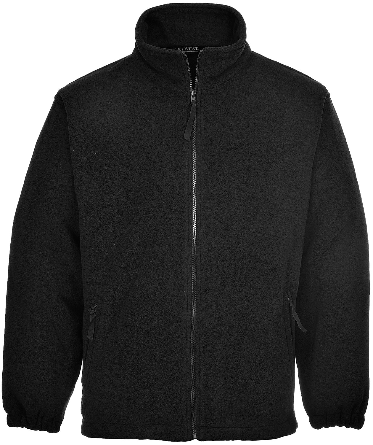 Portwest Aran fleecejakke, Sort, large image number 0