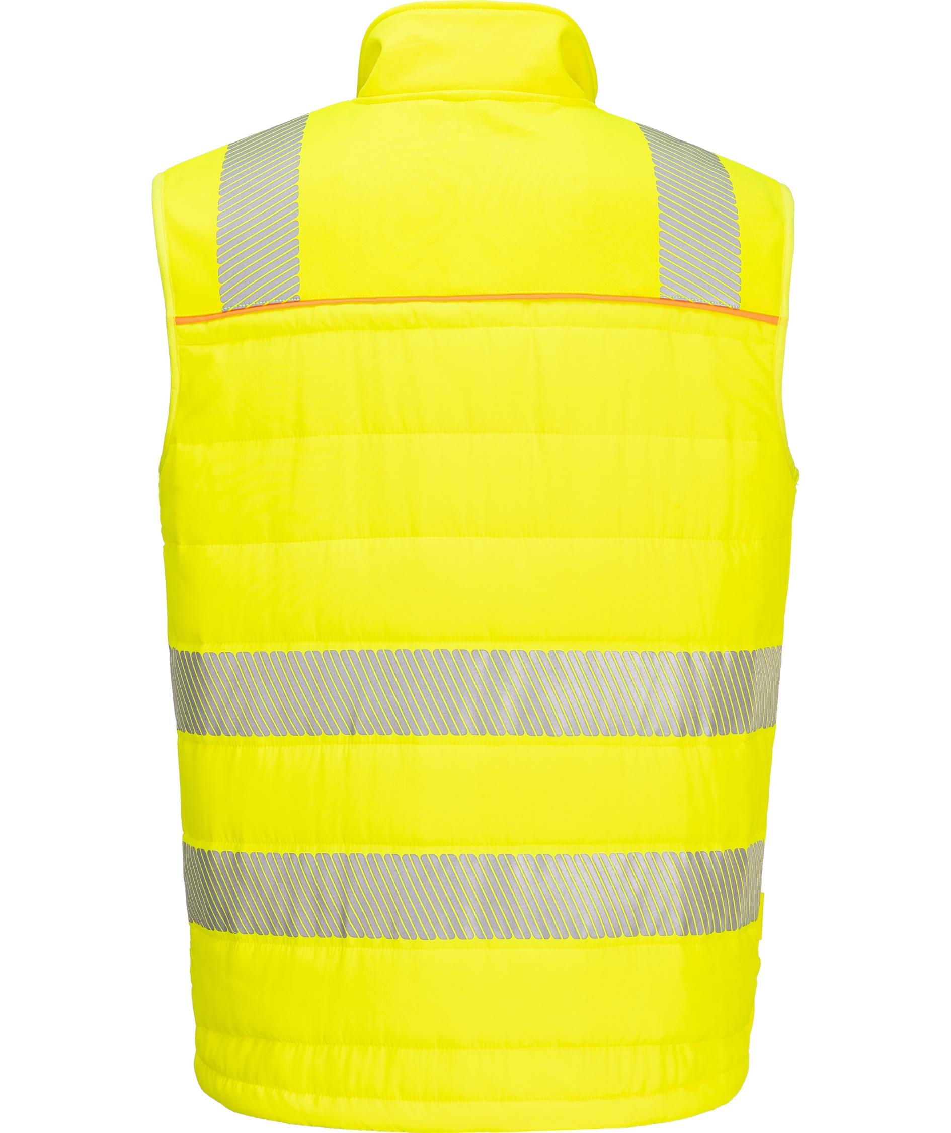 Portwest DX4 softshell v&auml;st, Varsel Gul/Svart